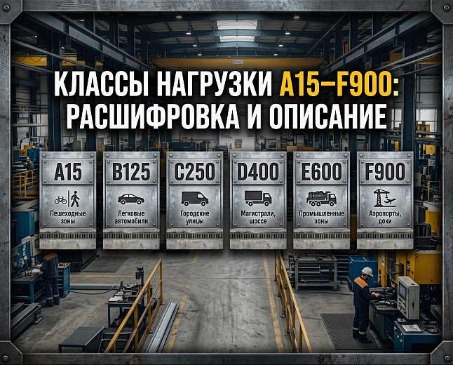 Классы нагрузки A15–F900: расшифровка и описание